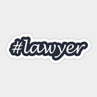 Lawyer Profession - Hashtag Design Sticker